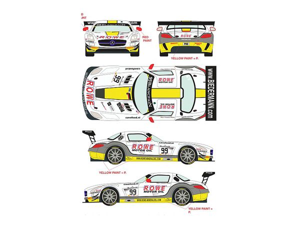 1/24 メルセデス SLS GT3 No.99 BES シルバーストーン 2015 (フジミ用)
