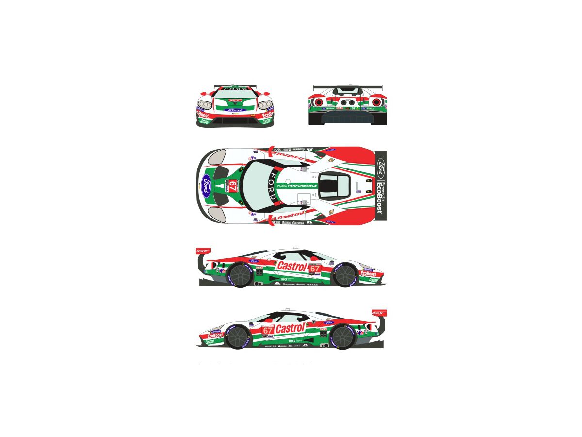 1/24 フォード GTLM No.67 "カストロール" デイトナ 2019 ロレックス24 (レベル用)