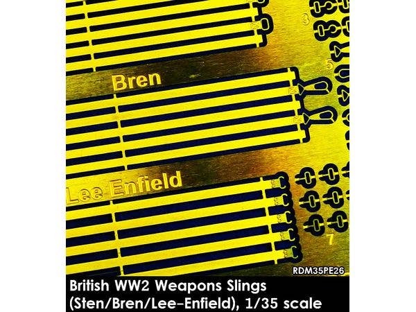 1/35 WWII イギリス 小火器スリングセット(ステン/ブレン/リー・エンフィールド用)