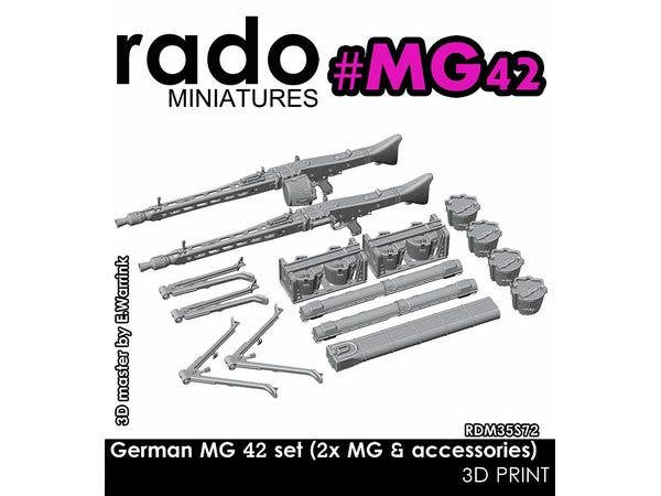 1/35 WWII ドイツ MG42機関銃&アクセサリーセット(2丁入)