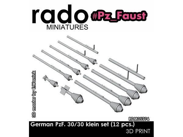 1/35 WWII ドイツ パンツァーファウスト 30/30クラインセット(12個入)