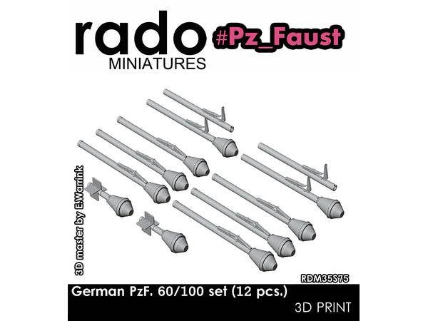 1/35 WWII ドイツ パンツァーファウスト 60/100セット (12個入)