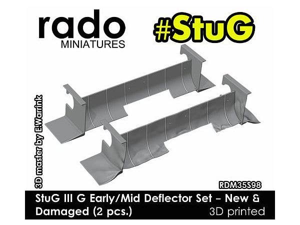 1/35 WWII ドイツ III号突撃砲 初期型排気ディフレクター (2個入)