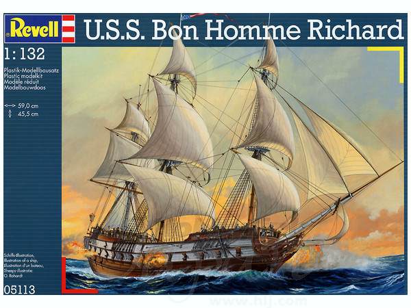 1/132 U.S.S. ボノム・リシャール (帆船)