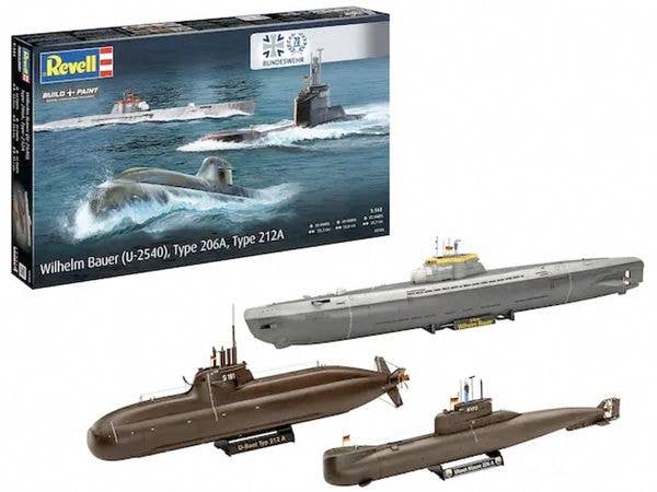 1/144 ドイツ連邦軍70周年記念 海軍潜水艦3隻セット