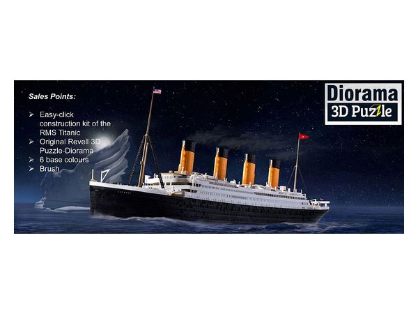 1/600 ギフトセット RMS タイタニック + 3Dパズル (氷山)