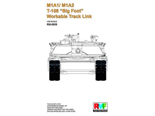 1/35 M1A1/M1A2用 T-158 ビッグフット 可動式履帯セット
