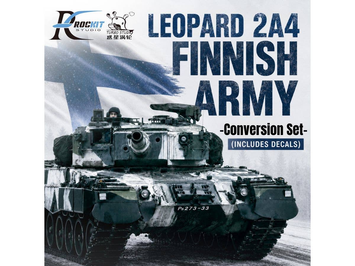 1/72 レオパルト2A4 フィンランド軍仕様改造パーツセット (モンモデル用)