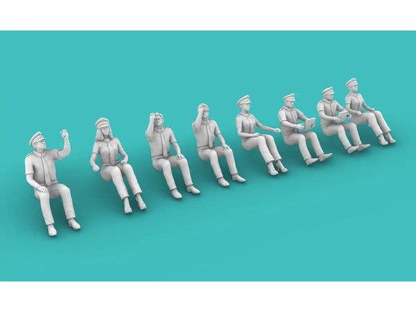 1/144 旅客機パイロット (8体入り)