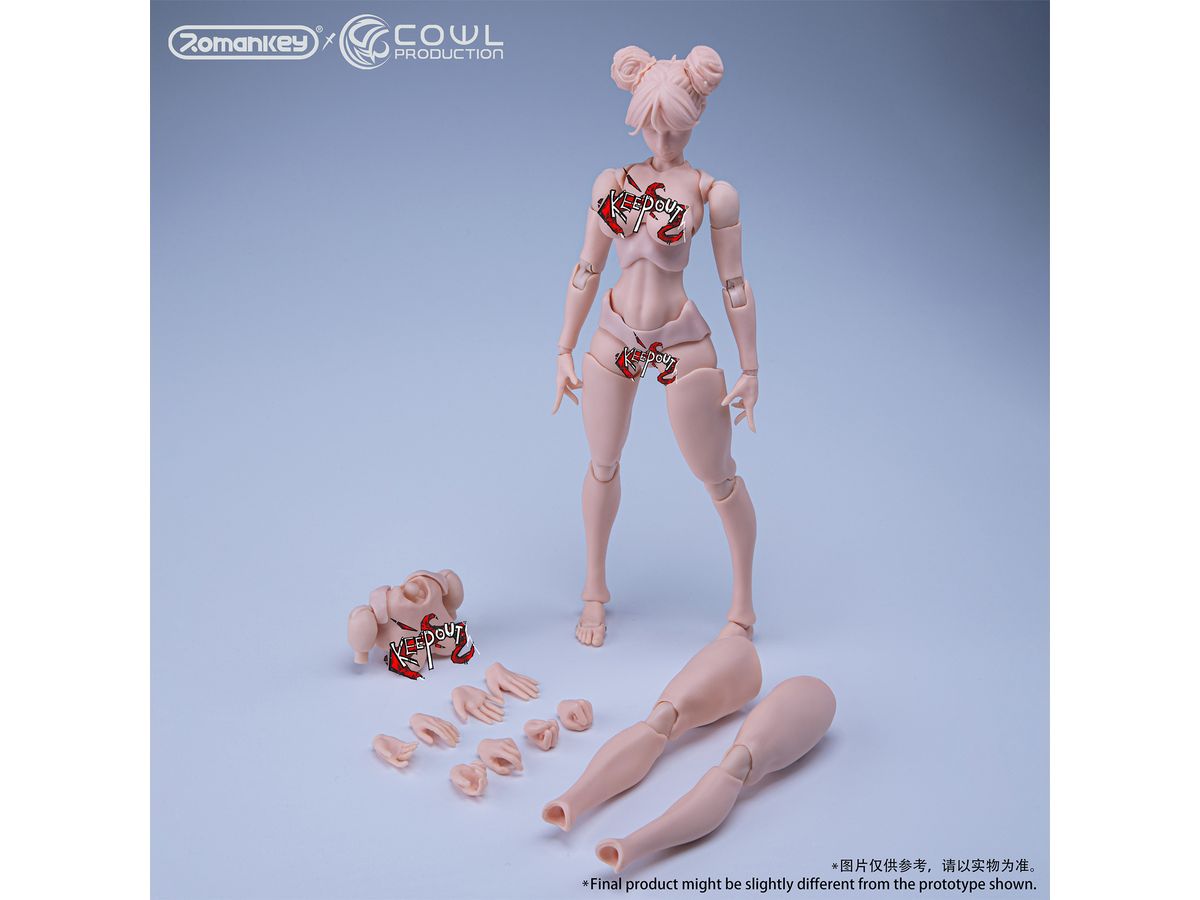 1/12 Romankey x COWL 超可動女性素体(ホワイト) (再販)