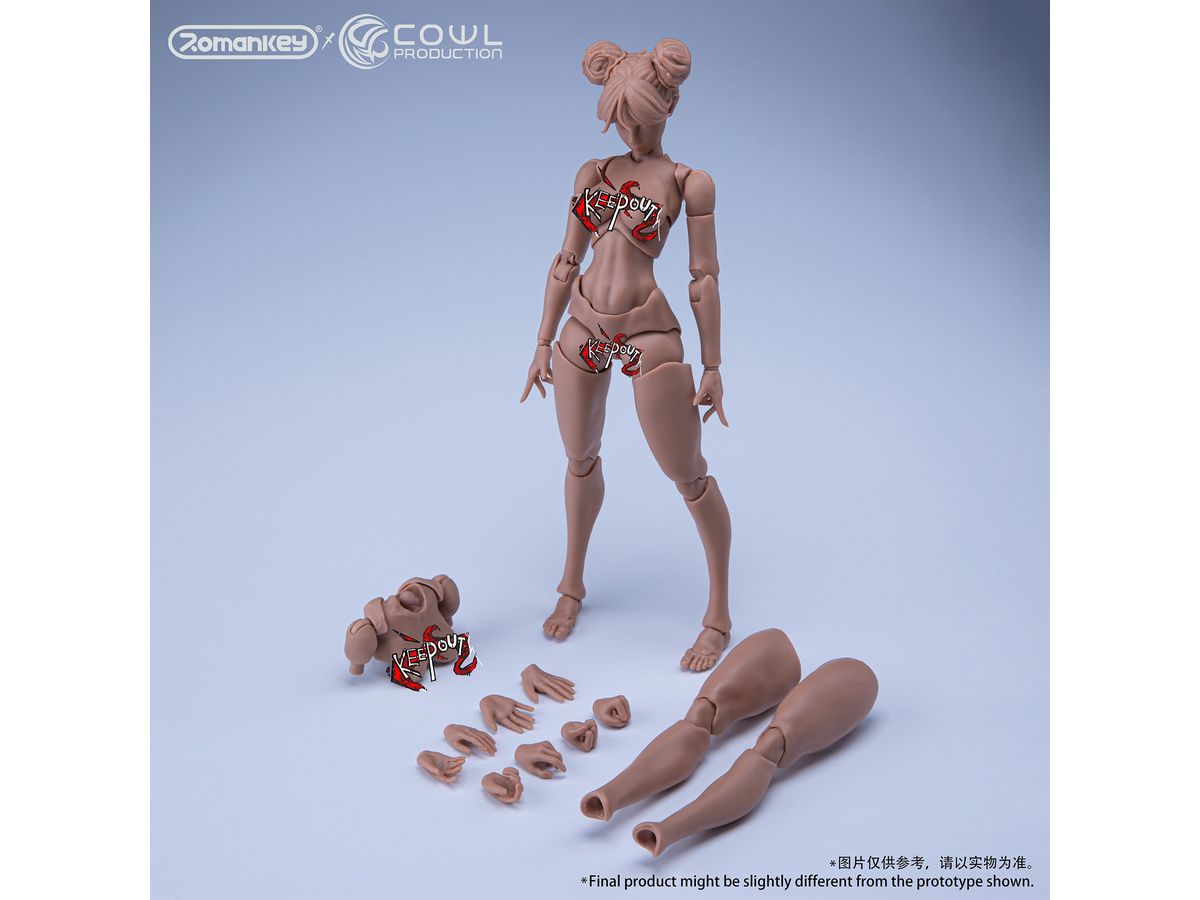 1/12 Romankey x COWL 超可動女性素体(日焼け肌) (再販)