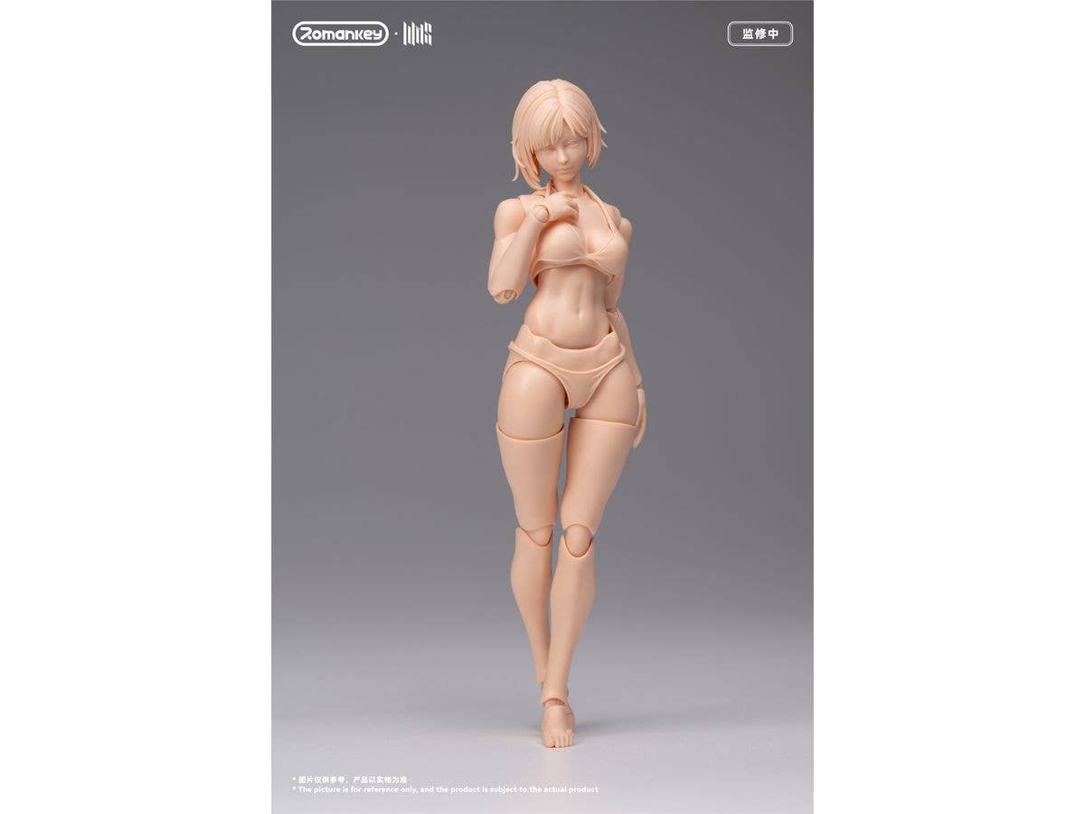 1/12 UMS004 可動フィギュア女性素体 ミア(未塗装Ver.)
