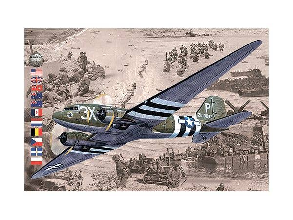 1/144 米英C-47/DC3ダコタ現存機D-DAY戦勝記念モデル・限定モデル