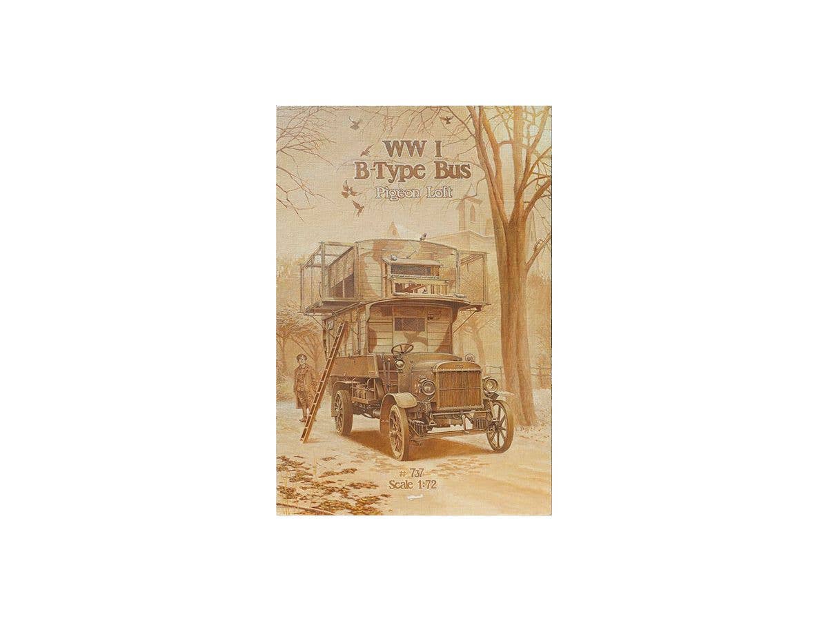 1/72 英・タイプB ダブルデッカー 伝書鳩輸送車 ピジョンロフト WW1