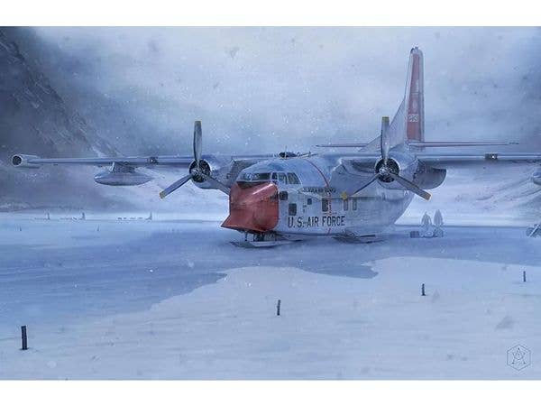 1/72 C-123J プロバイダー極地複合動力輸送機 w/スキー