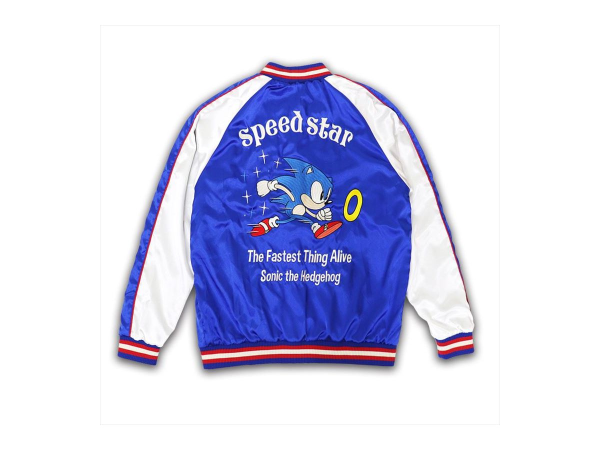 SONIC THE HEADGEHOG Speed Star スカジャン (BLU/WHT) XXL