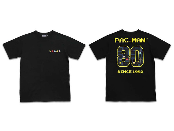 PAC-MAN 80 Tシャツ BK (S)