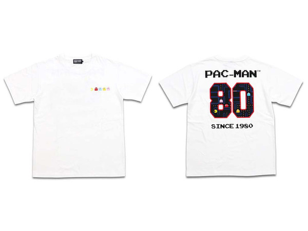 PAC-MAN 80 Tシャツ WHT (L)