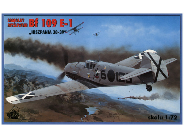 1/72 独・メッサーシュミット Bf-109E-1戦闘機スペイン内乱38-39