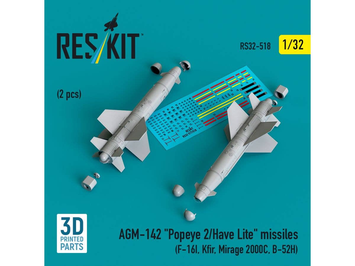 1/32 AGM-142 ポップアイⅡ/ハヴ・ライト空対地ミサイル (2個入)