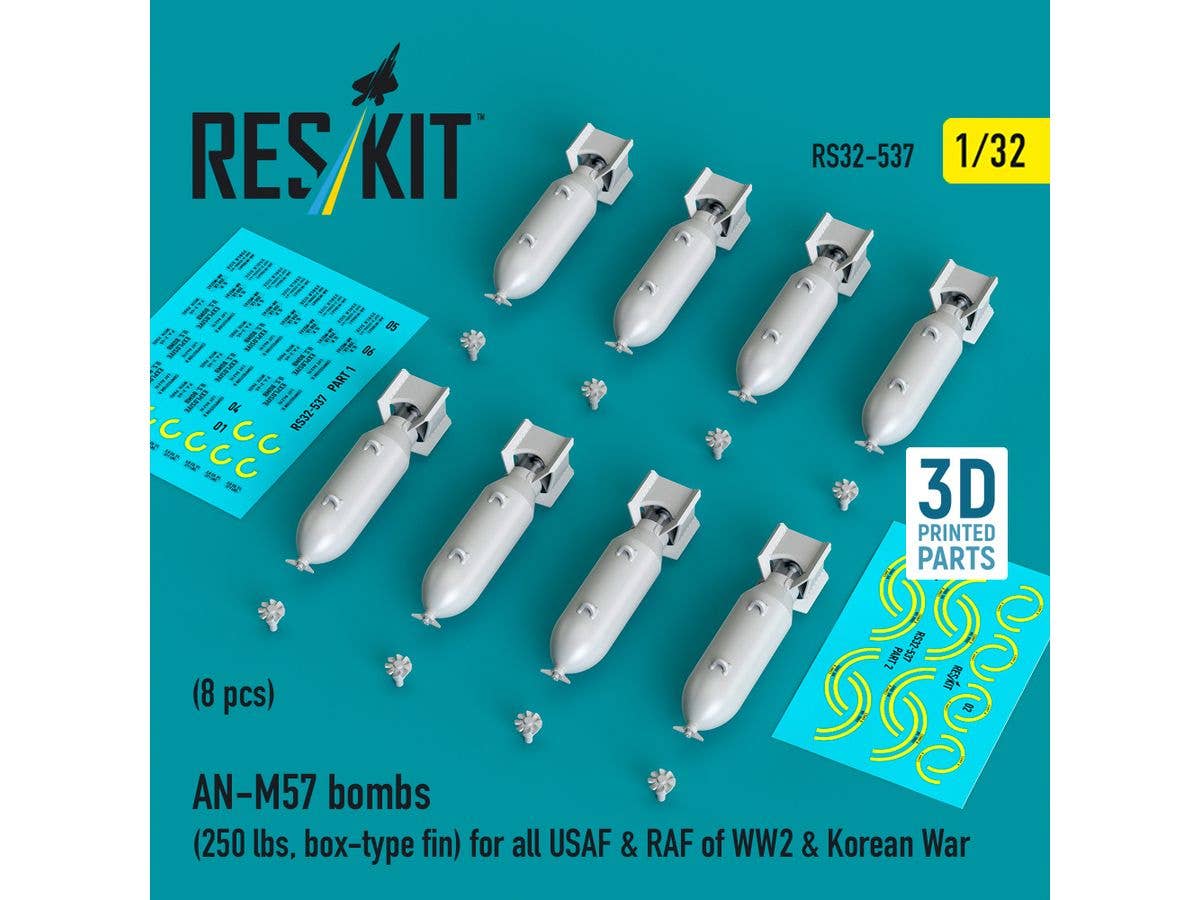 1/32 WW.II 米軍 AN-M57 250ポンド 汎用航空爆弾 (8個入)