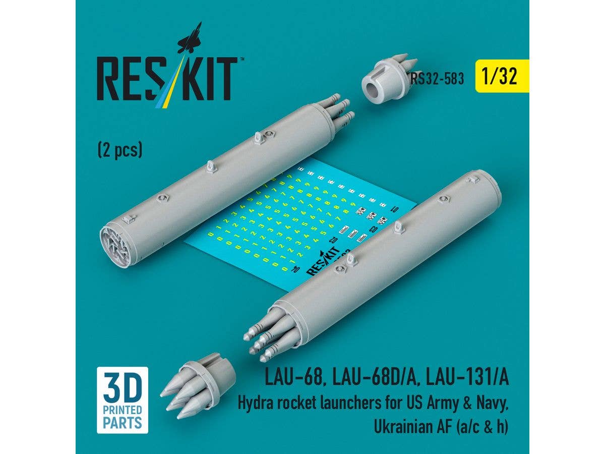 1/32 LAU-68/LAU-68D/A/LAU-131/A ロケット弾ポッド (2個入)