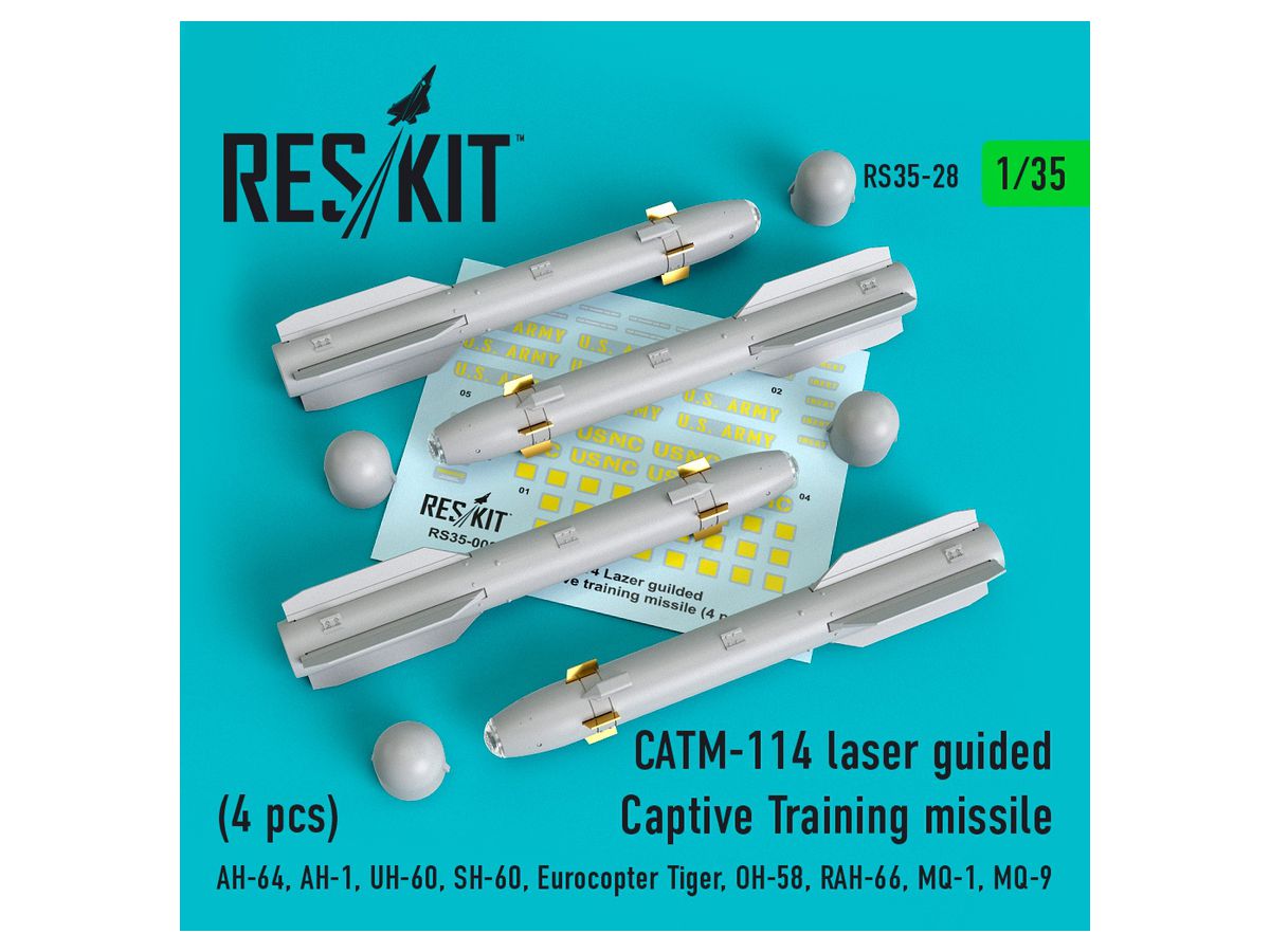 1/35 CATM-114 訓練用レーザー誘導ヘルファイアミサイル (4個入り)
