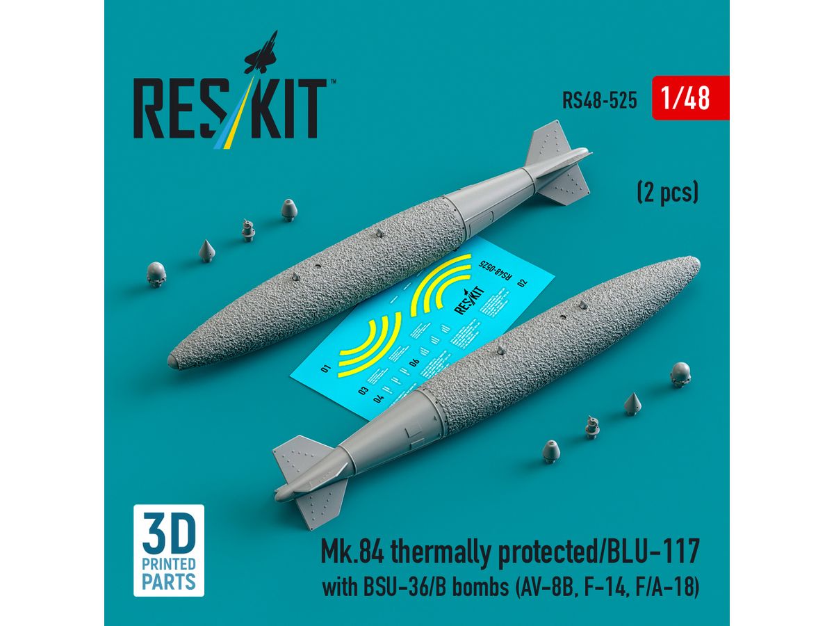 1/48 Mk.84/BLU-117 2000ポンド爆弾 w/BSU-36/Bフィン (海軍型) (2個入)