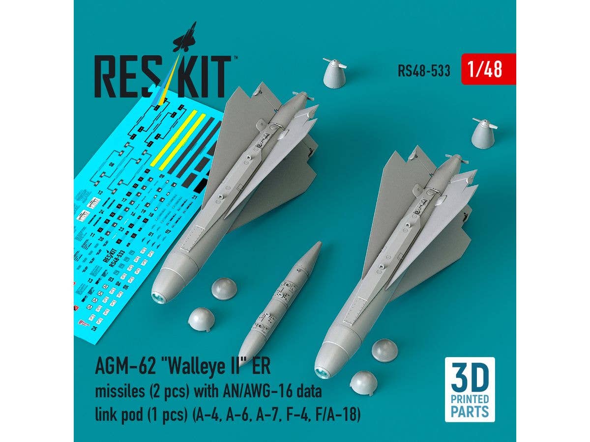 1/48 AGM-62 ウォールアイII ER 誘導滑空爆弾 (2個入) w/AN/AWG-16 データリンクポッド