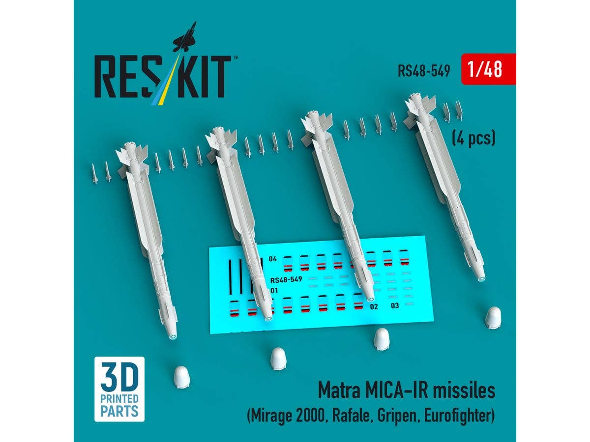 1/48 マトラ MICA-IR 赤外線誘導空対空ミサイル (4個入)