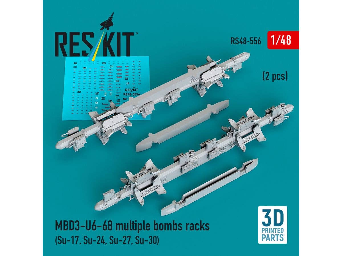 1/48 現用ロシア空軍 MBD3-U6-68 爆弾架 (2個入)