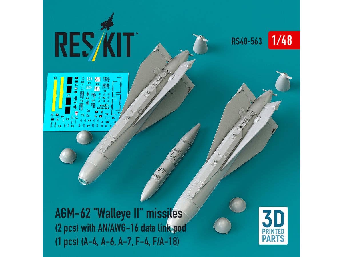1/48 AGM-62 ウォールアイII 誘導滑空爆弾 (2個入) w/AN/AWG-16 データリンクポッド
