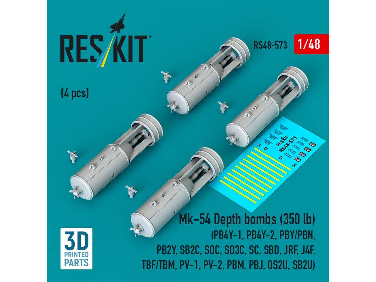 1/48 Mk.54 350ポンド航空爆雷 (4個入)