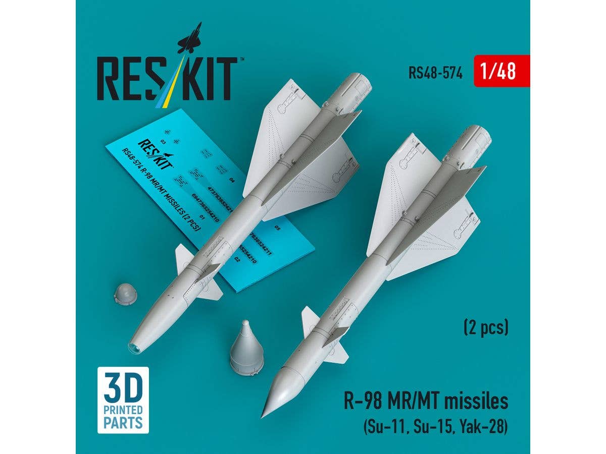 1/48 R-98MR/MT (AA-3 アナブ) 赤外線・レーダー誘導空対空ミサイル (2個入)