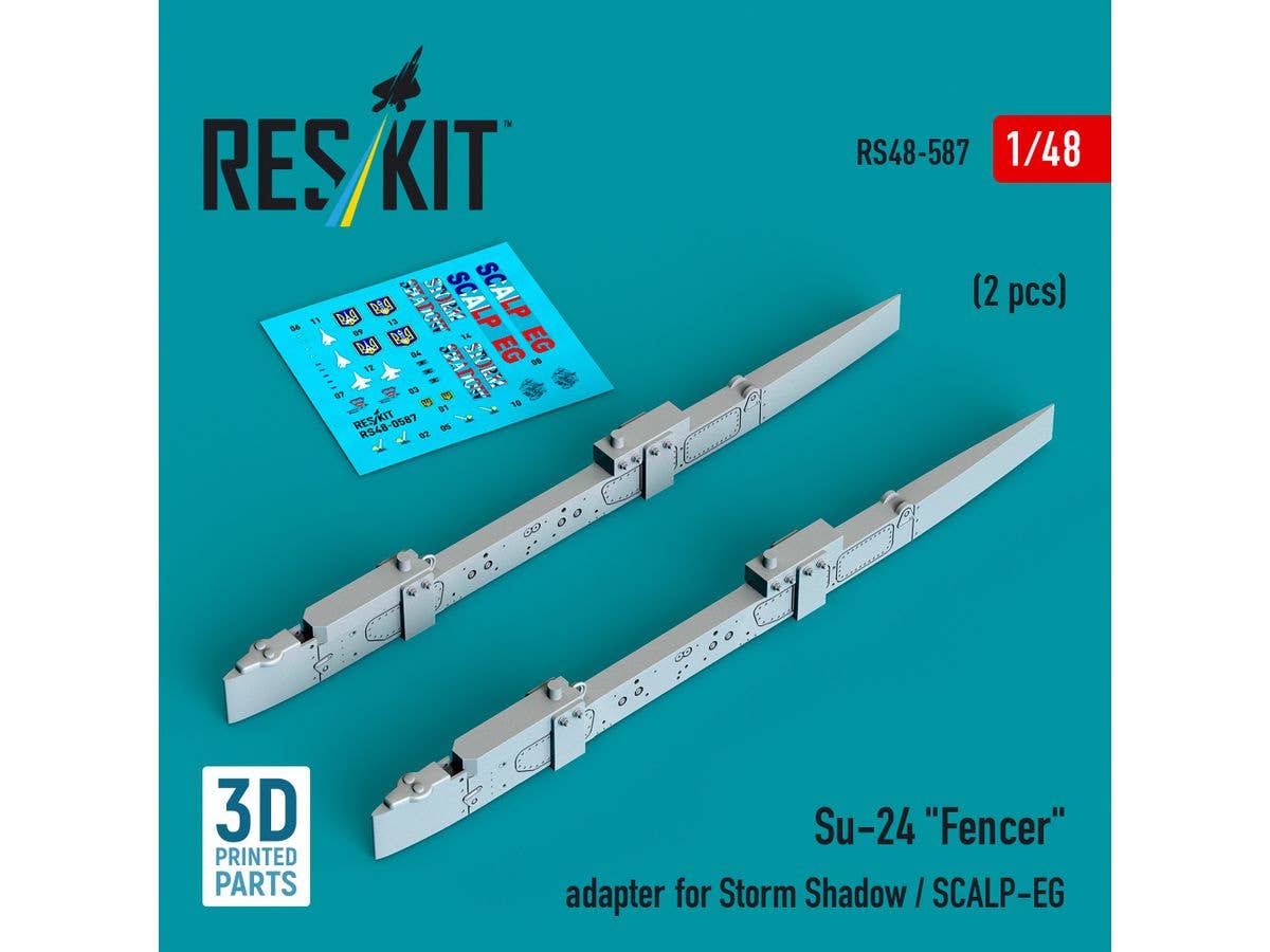 1/48 Su-24 フェンサー用 ストーム・シャドウ /SCALP-EG ミサイルアダプター (2個入)