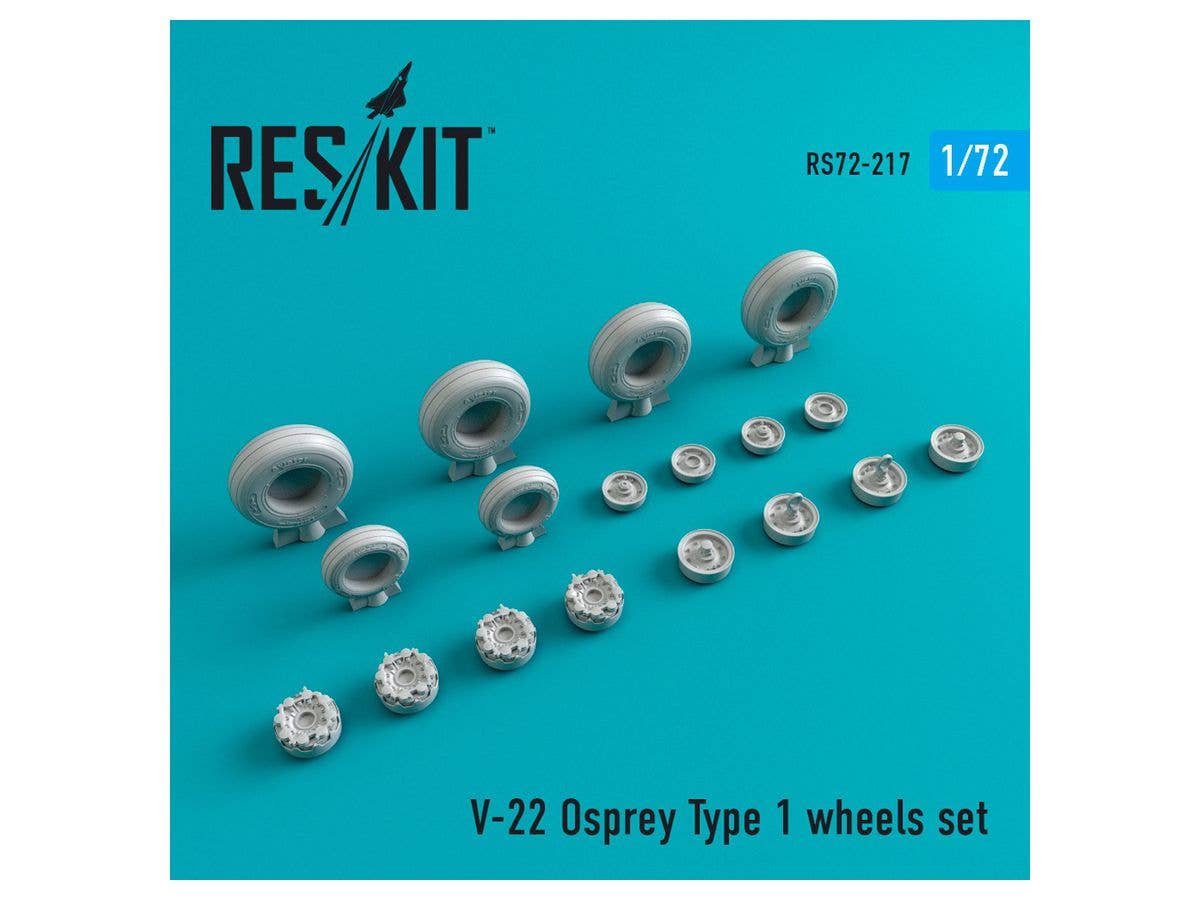 1/72 V-22 オスプレイ ホイールセット 1 (ハセガワ/イタレリ用)