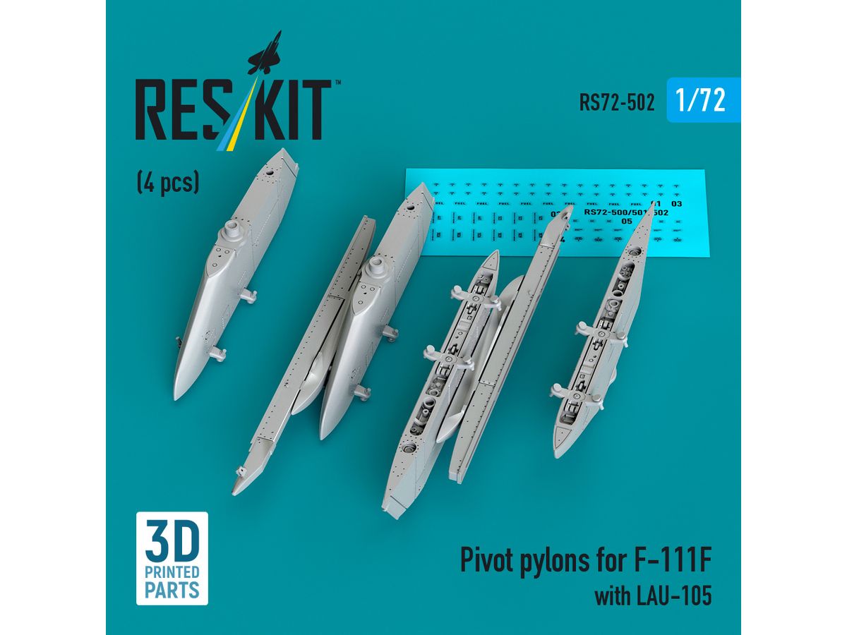 1/72 F-111F 内側パイロンw/LAU-105 ランチャー (4個入)