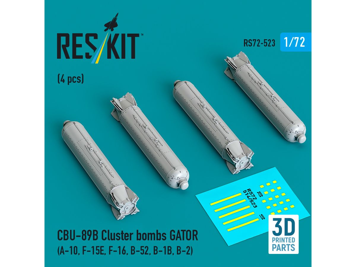 1/72 CBU-89B ゲーター クラスター爆弾 (4個入)