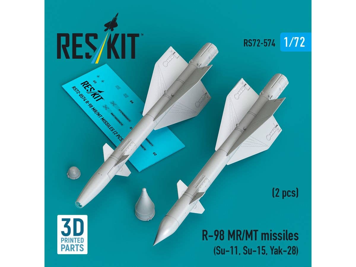 1/72 R-98MR/MT (AA-3 アナブ)  赤外線・レーダー誘導空対空ミサイル (2個入)