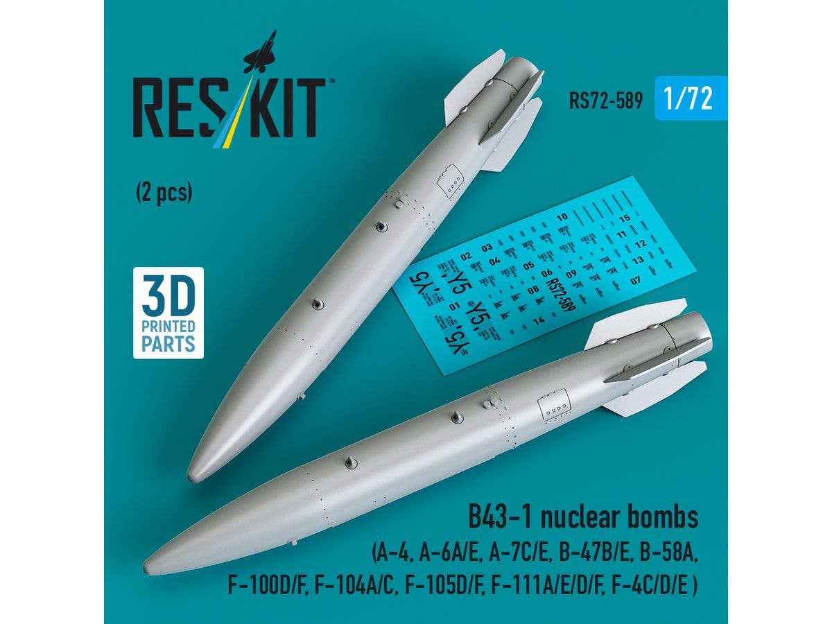 1/72 B43-1 核爆弾 (2個入)