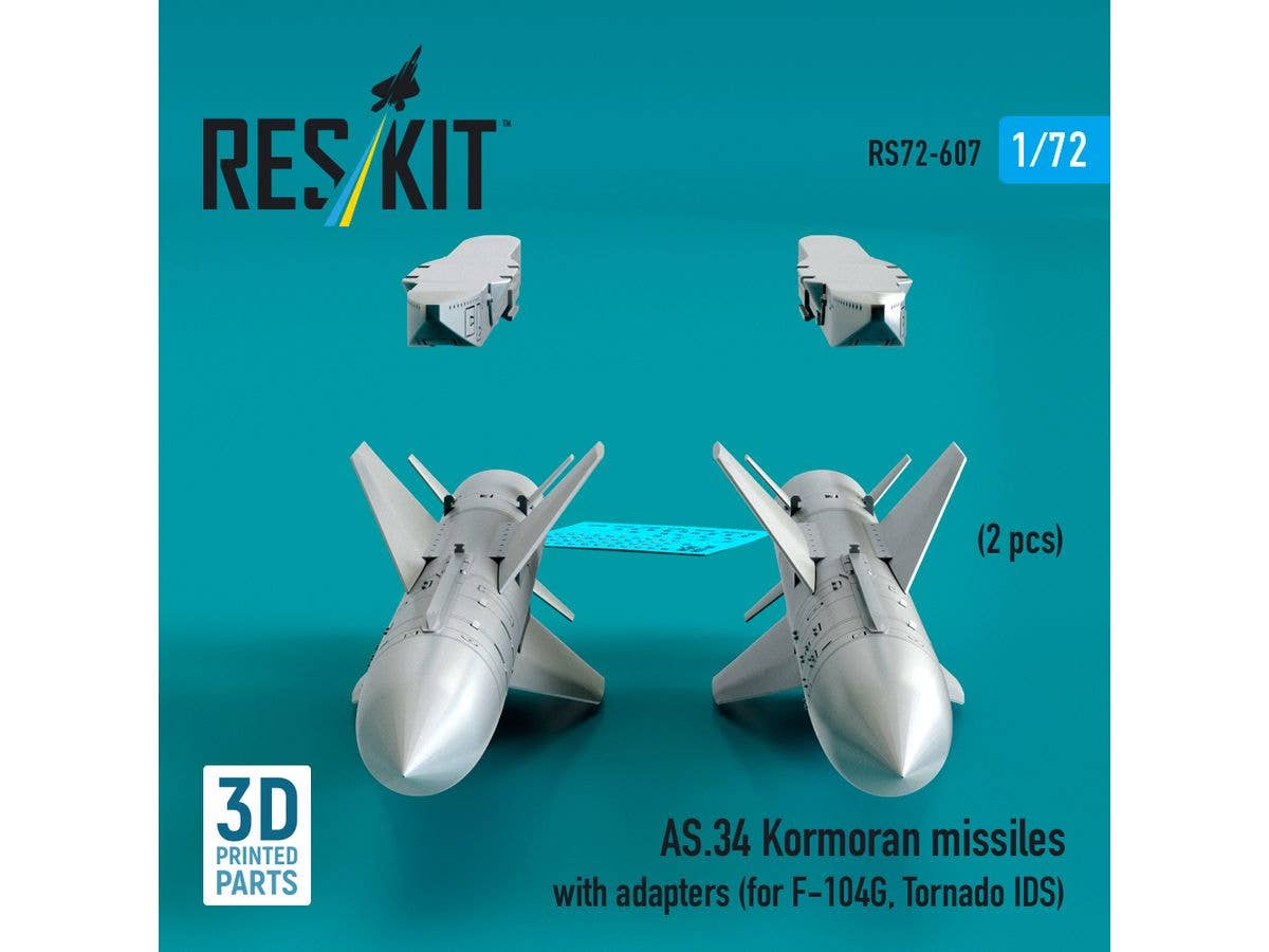 1/72 AS.34 コルモラン 空対艦ミサイル w/アダプター (2個入)