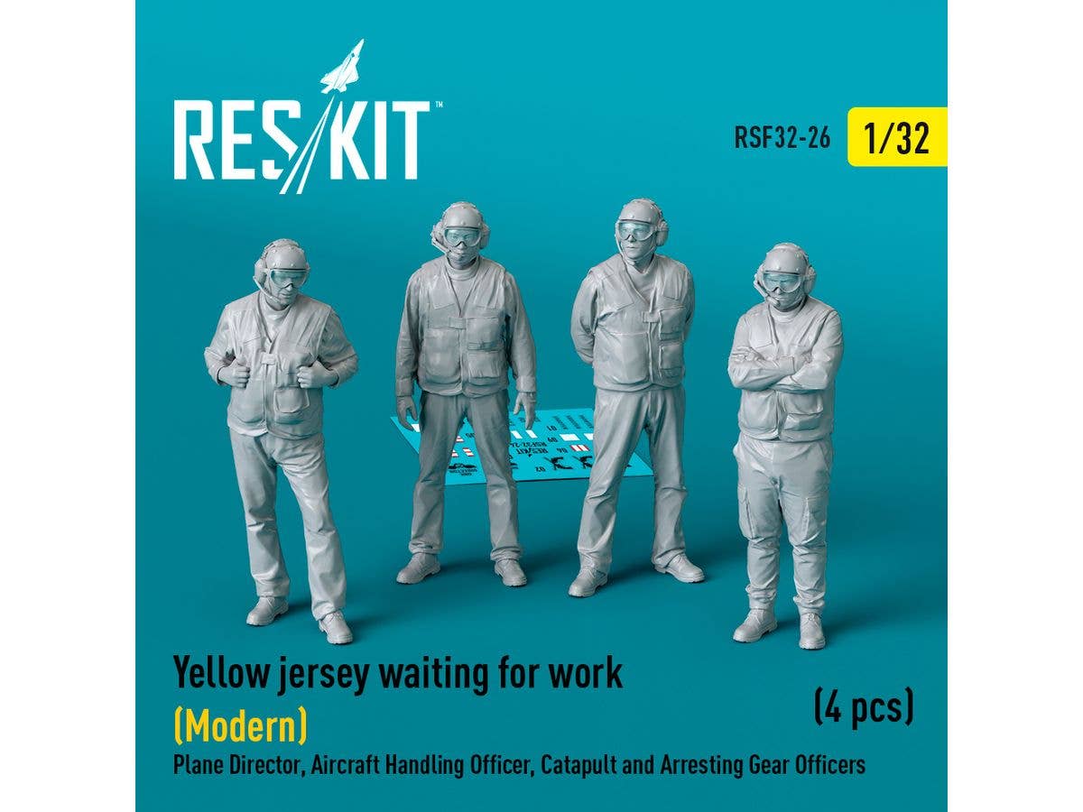 1/32 空母カタパルトクルー 待機中 (4体入)