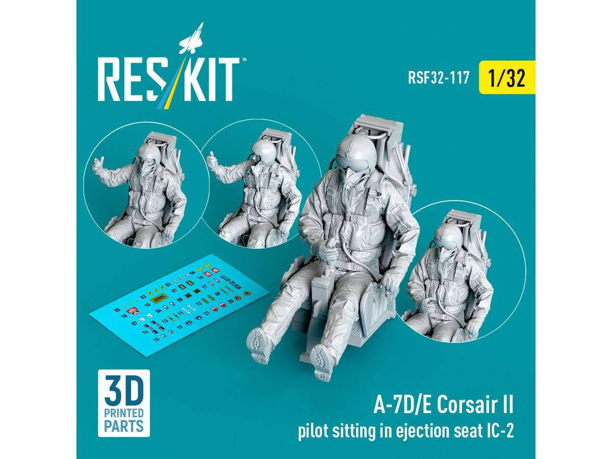1/32 A-7D/E コルセアII パイロットw/IC-2 射出座席