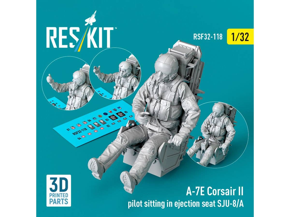 1/32 A-7E コルセアII パイロットw/SJU-8/A 射出座席
