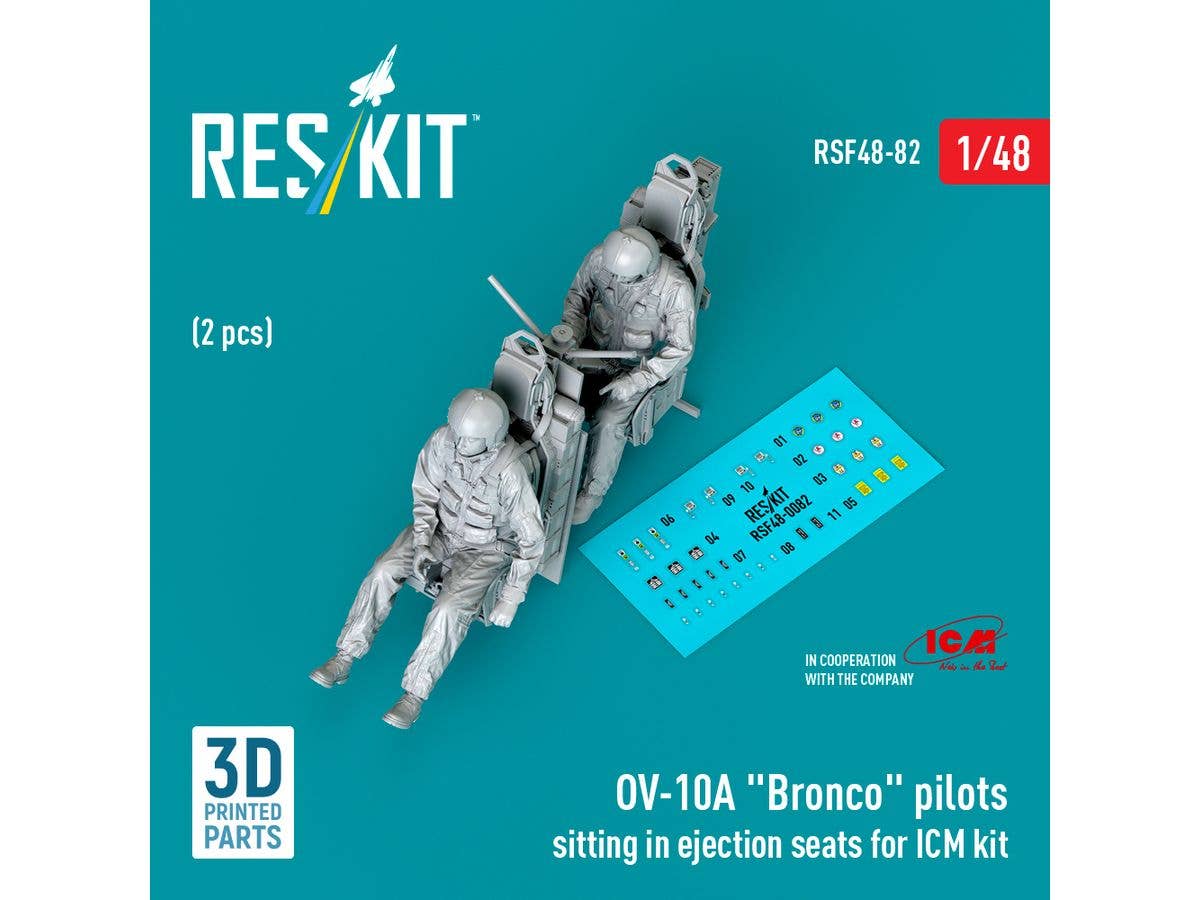 1/48 OV-10A クルーw/射出座席 (2体入) (ICM用)
