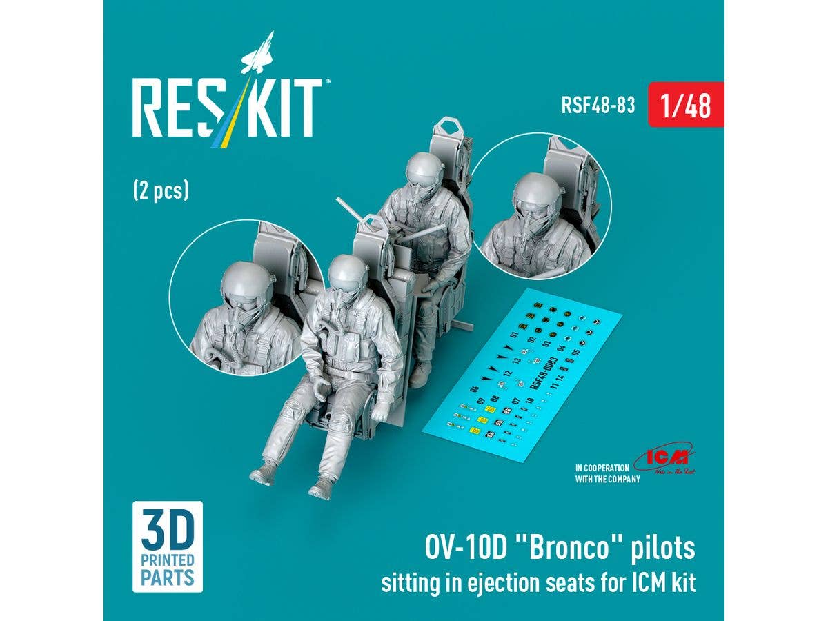 1/48 OV-10D クルーw/射出座席 (2体入) (ICM用)