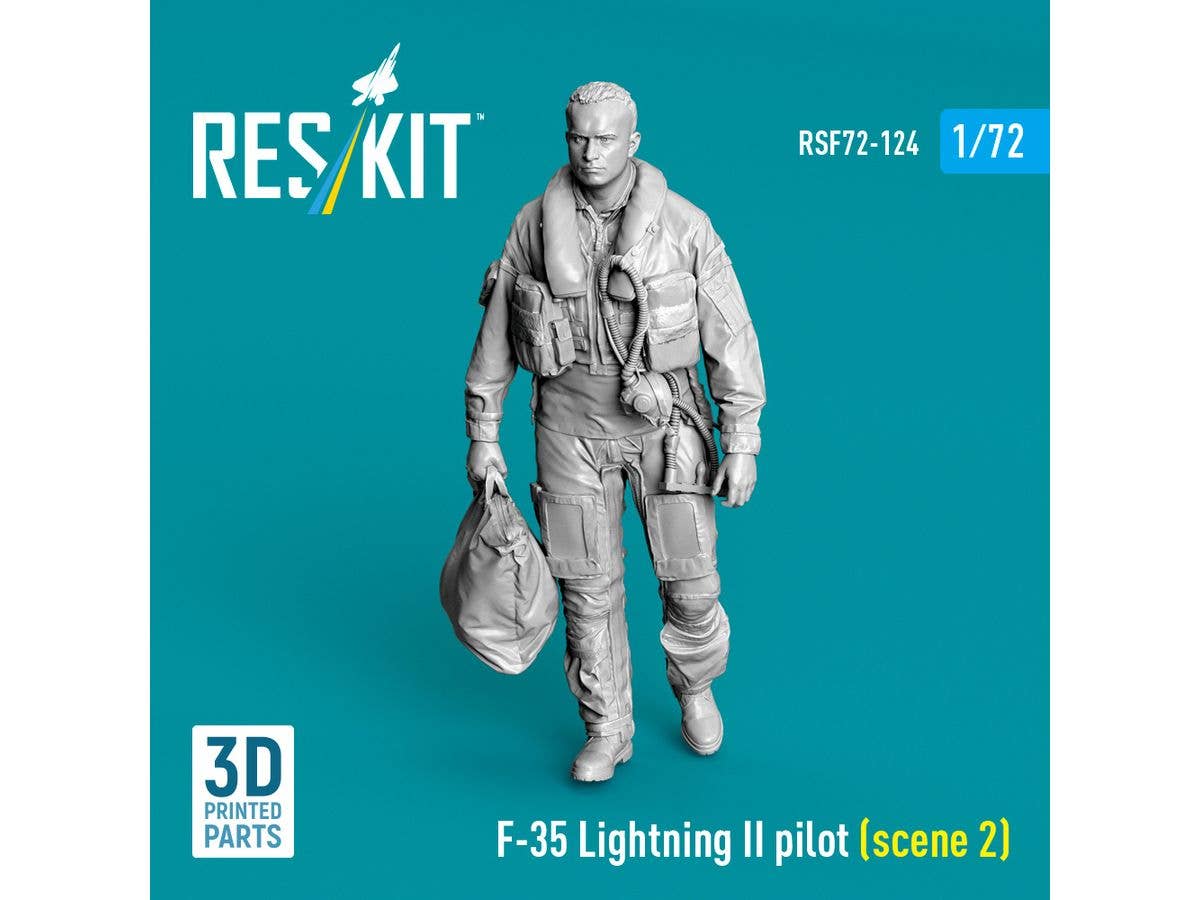 1/72 F-35 パイロット 立姿勢2
