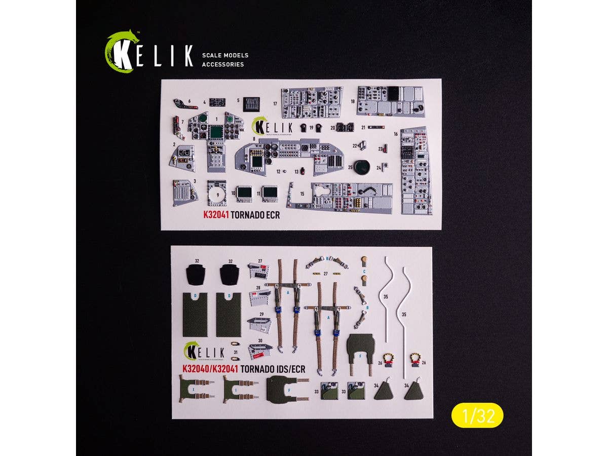 1/32 パナビア トーネード ECR 内装3Dデカール (イタレリ用)