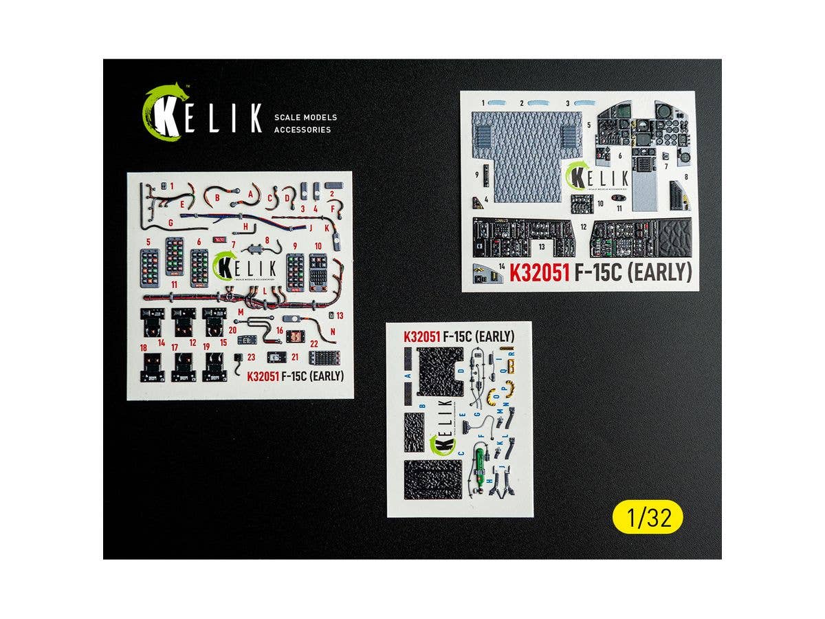 1/32 F-15C (初期) 内装3Dデカール (タミヤ用)