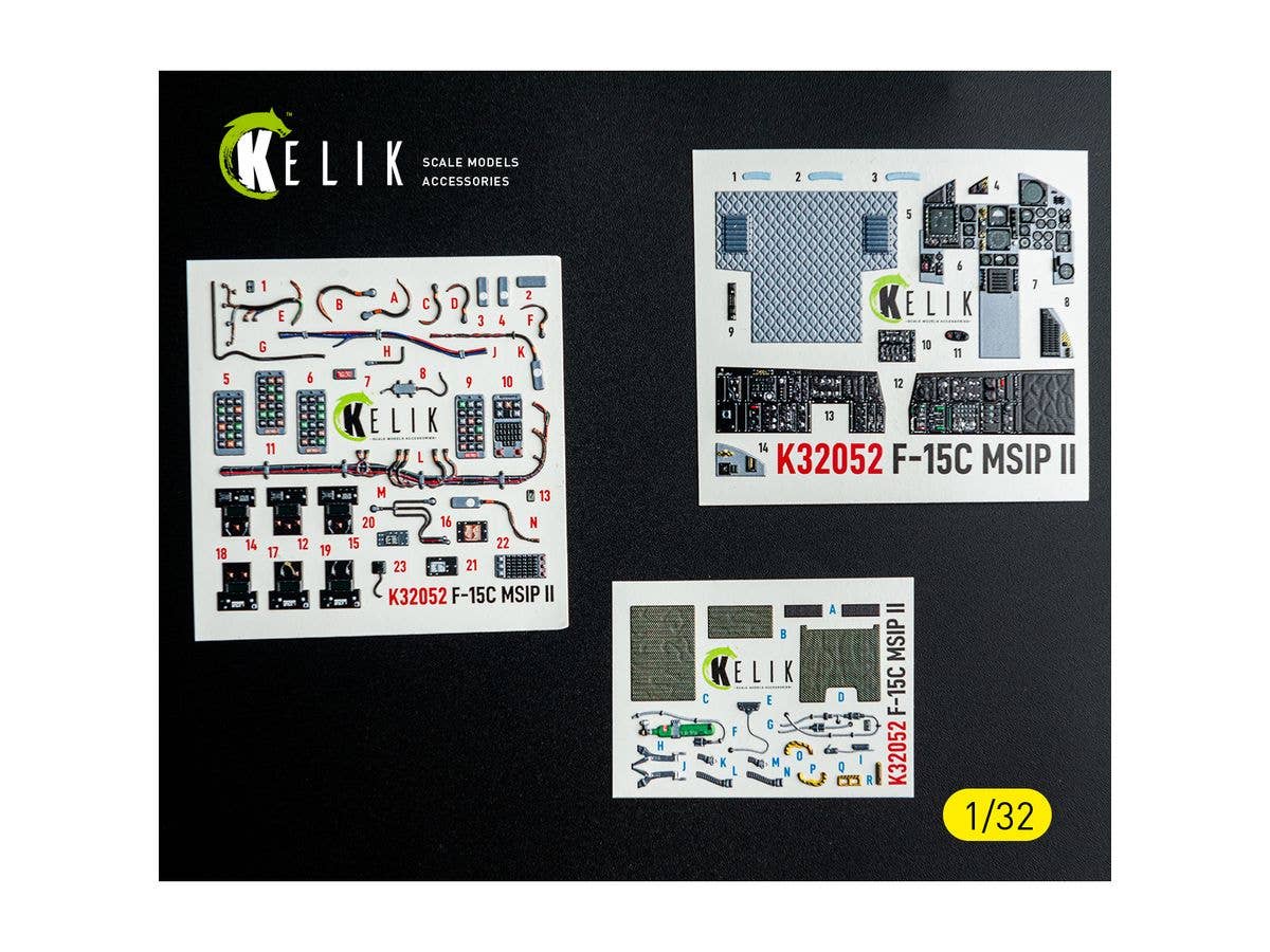 1/32 F-15C MSIP II 内装3Dデカール (タミヤ用)